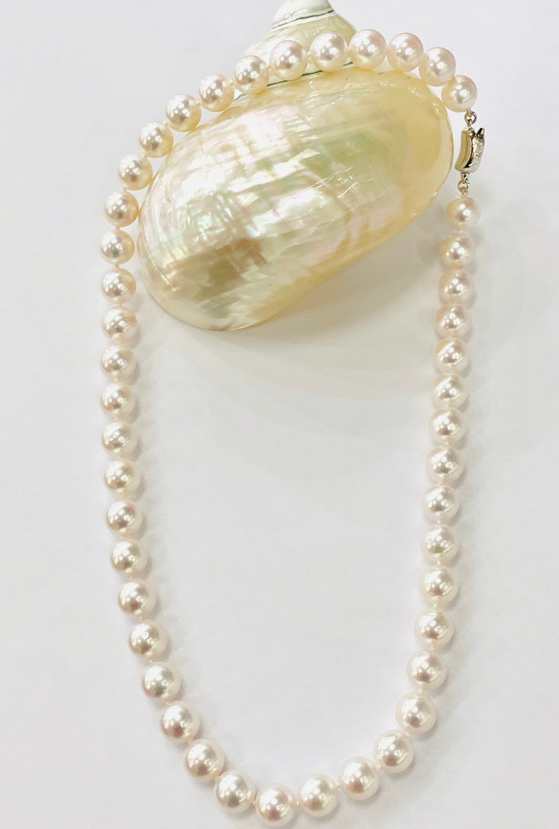 Classic Akoya Pearl Necklace – Pearl Poetry